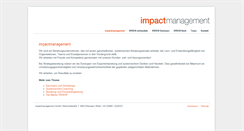 Desktop Screenshot of impactmanagement.at