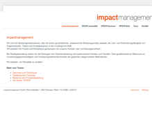 Tablet Screenshot of impactmanagement.at
